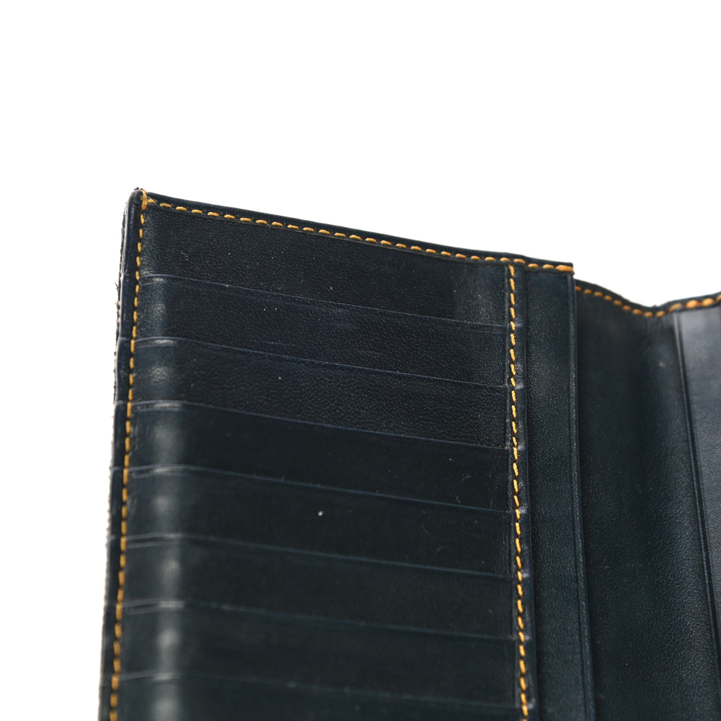 Monogram Saddle Wallet Navy