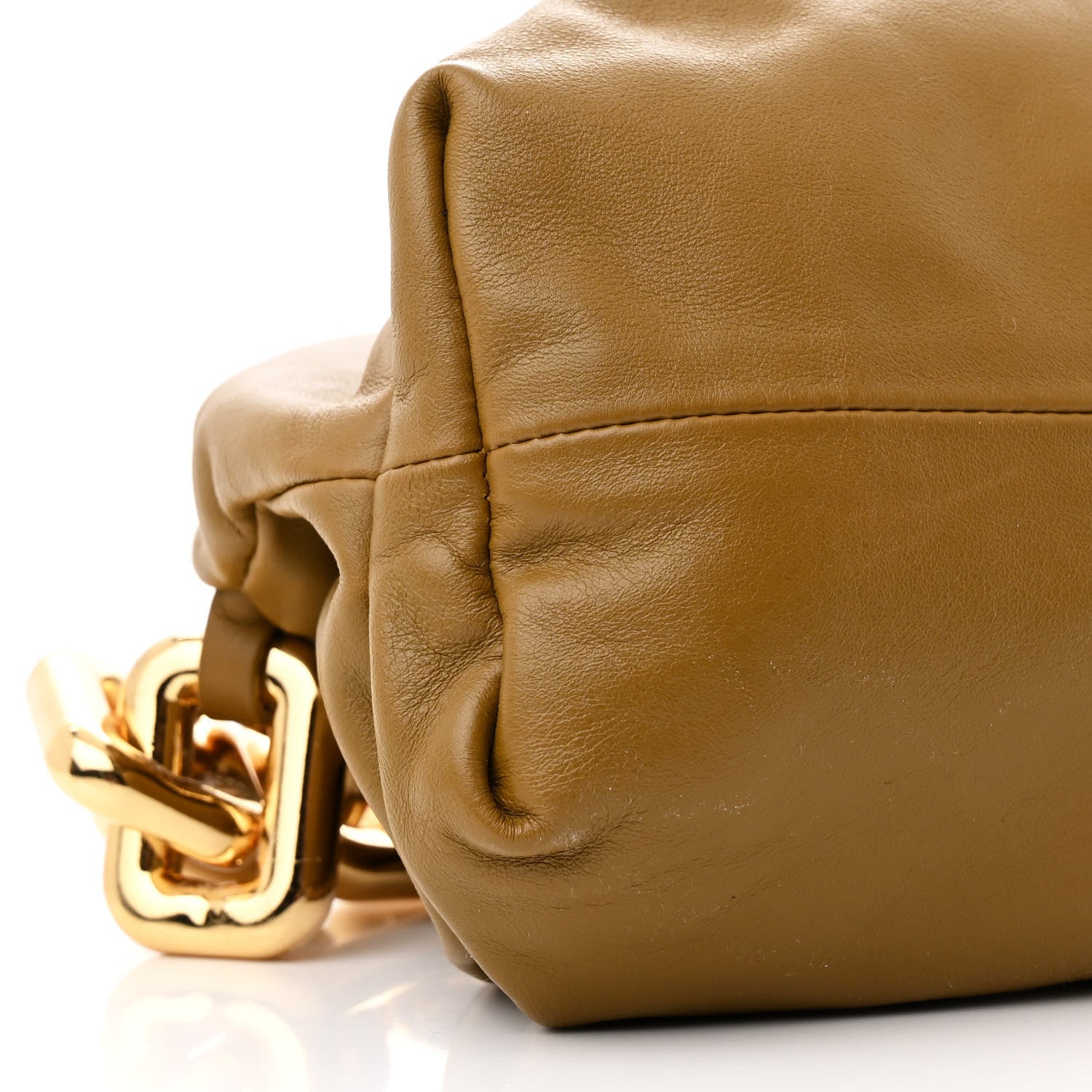Bottega Veneta Calfskin The Pouch Chain Teak 9 of 11