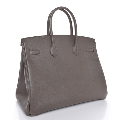 Hermes Epsom Birkin 35 Etain 3 of 33