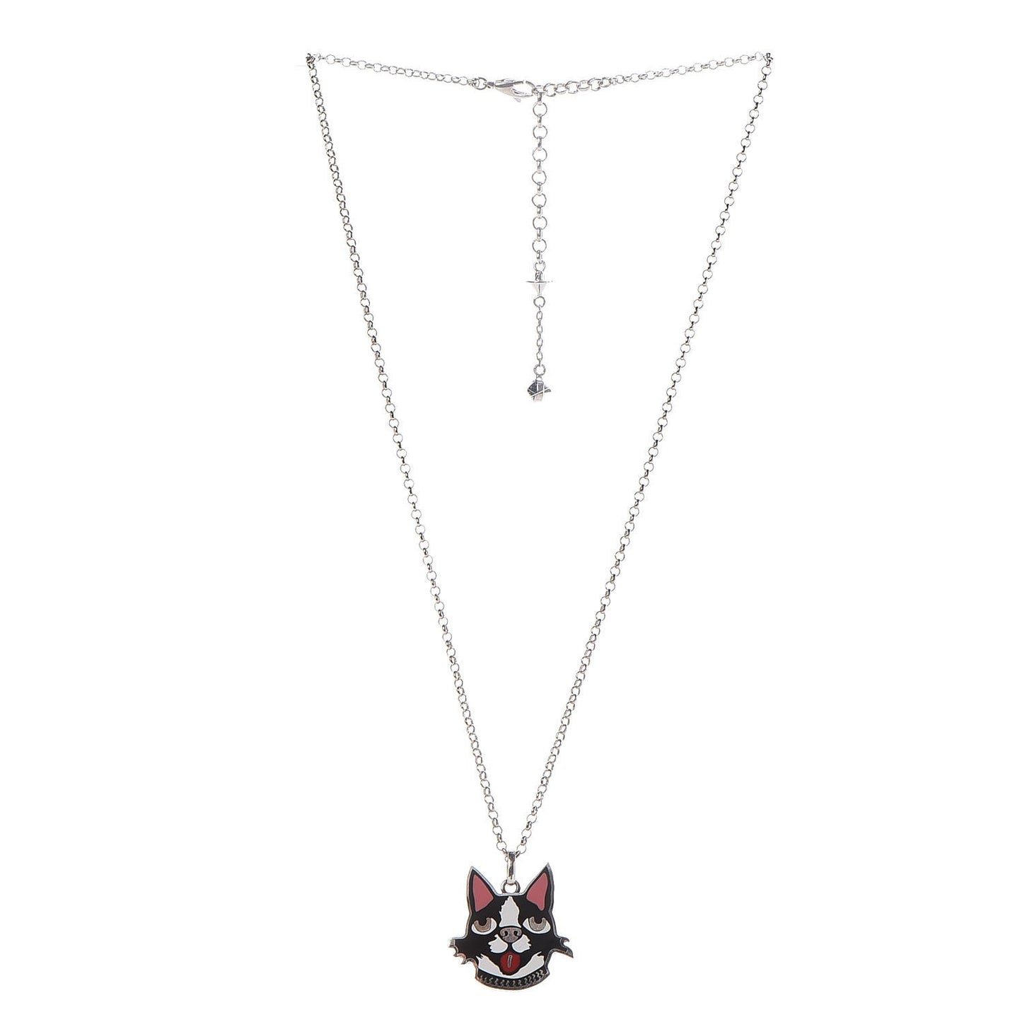 Sterling Silver Enamel Bosco Pendant Necklace