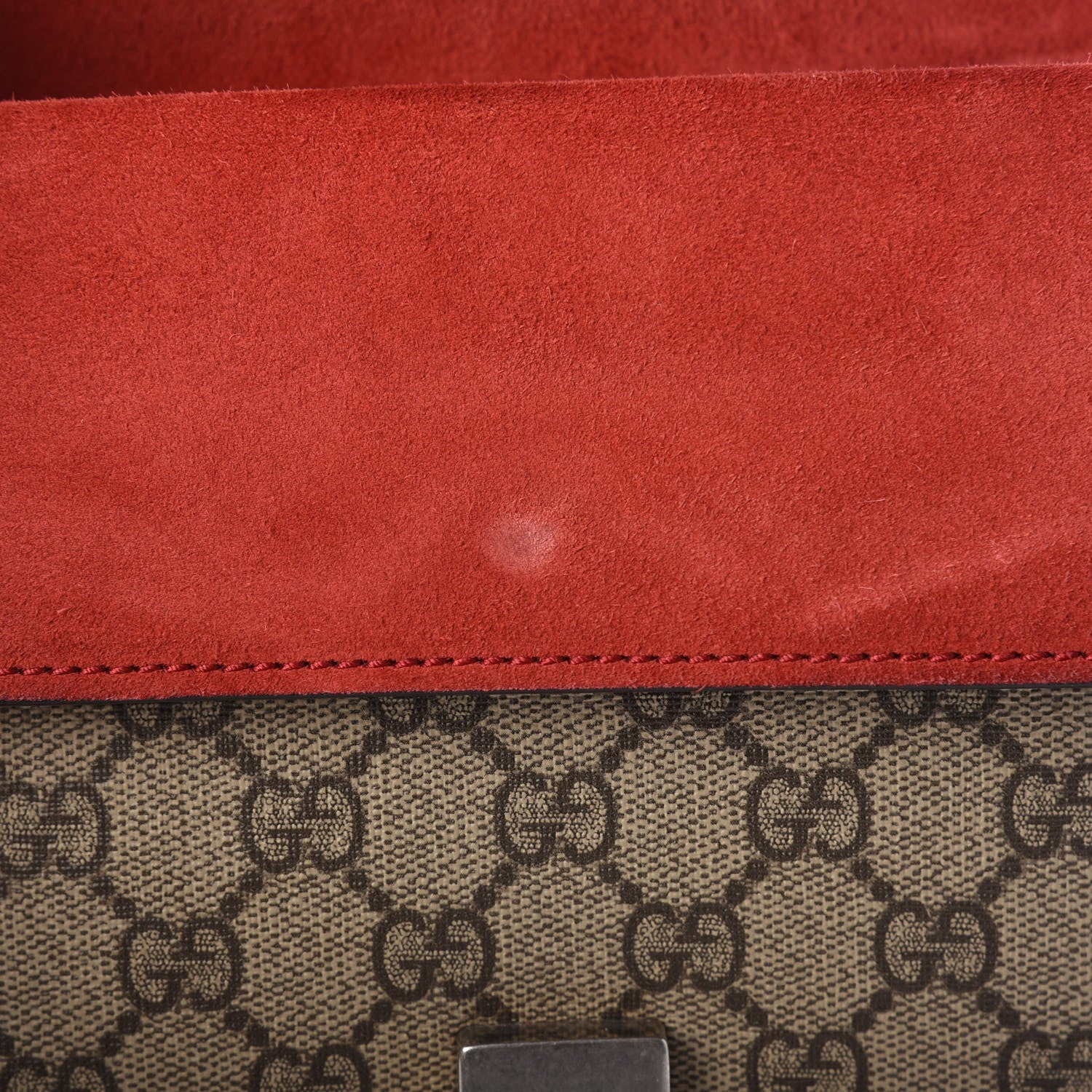 Gucci GG Supreme Monogram Mini Dionysus Shoulder Bag Hibiscus Red 12 of 15
