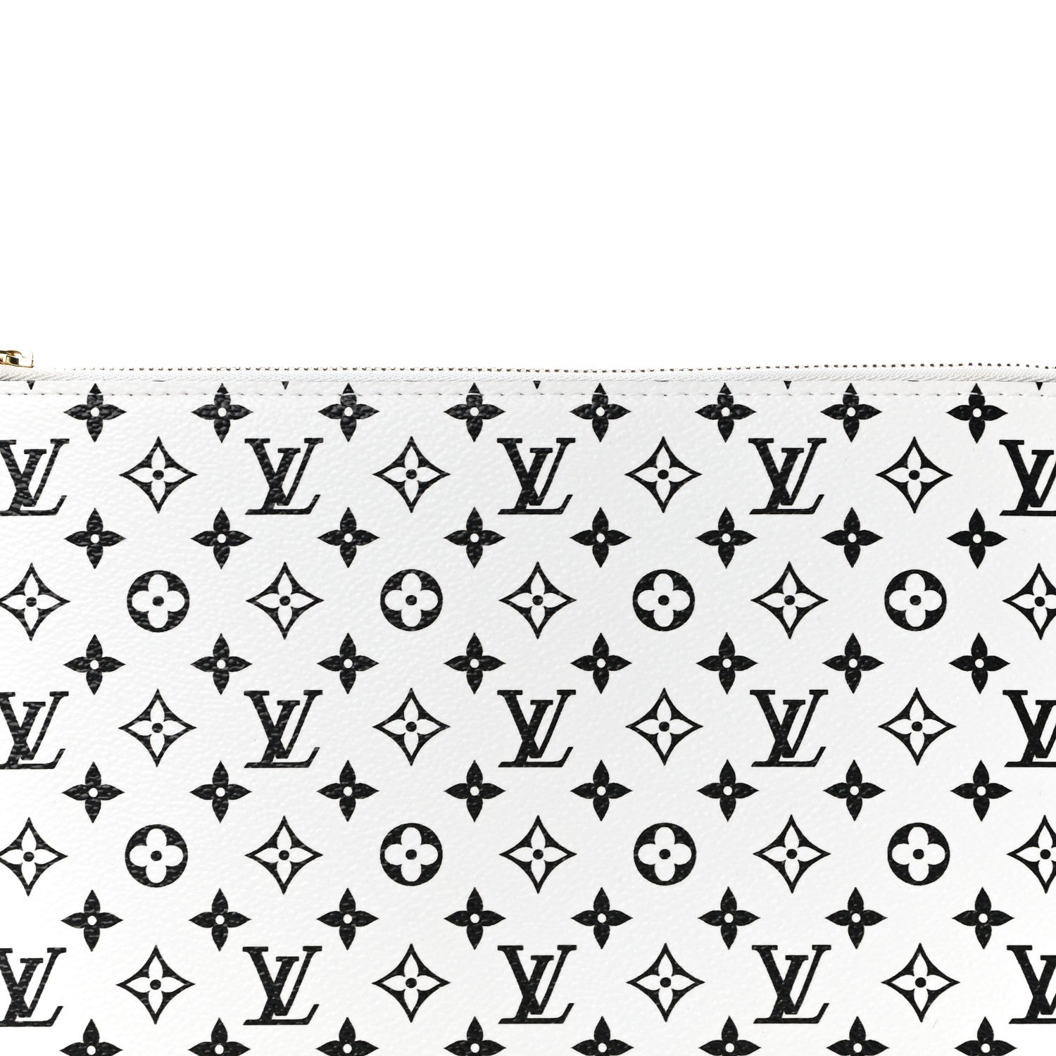 Louis Vuitton Monogram Giant Neverfull MM GM Pochette White 8 of 10