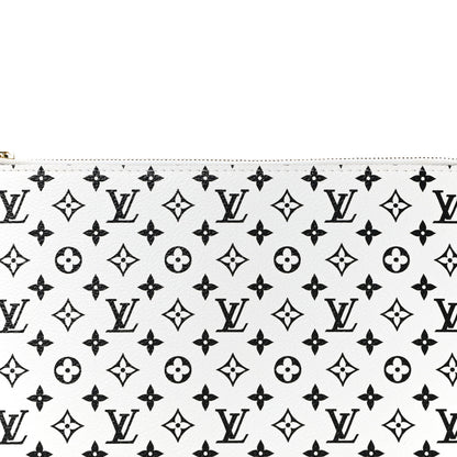 Louis Vuitton Monogram Giant Neverfull MM GM Pochette White 8 of 10