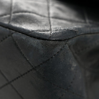 Chanel Lambskin Quilted Medium Double Flap Black 11 of 15