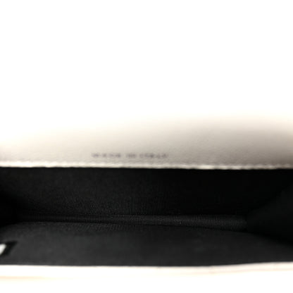 Chanel Caviar Quilted My Everything Belt Flap Card Holder White 5 of 10