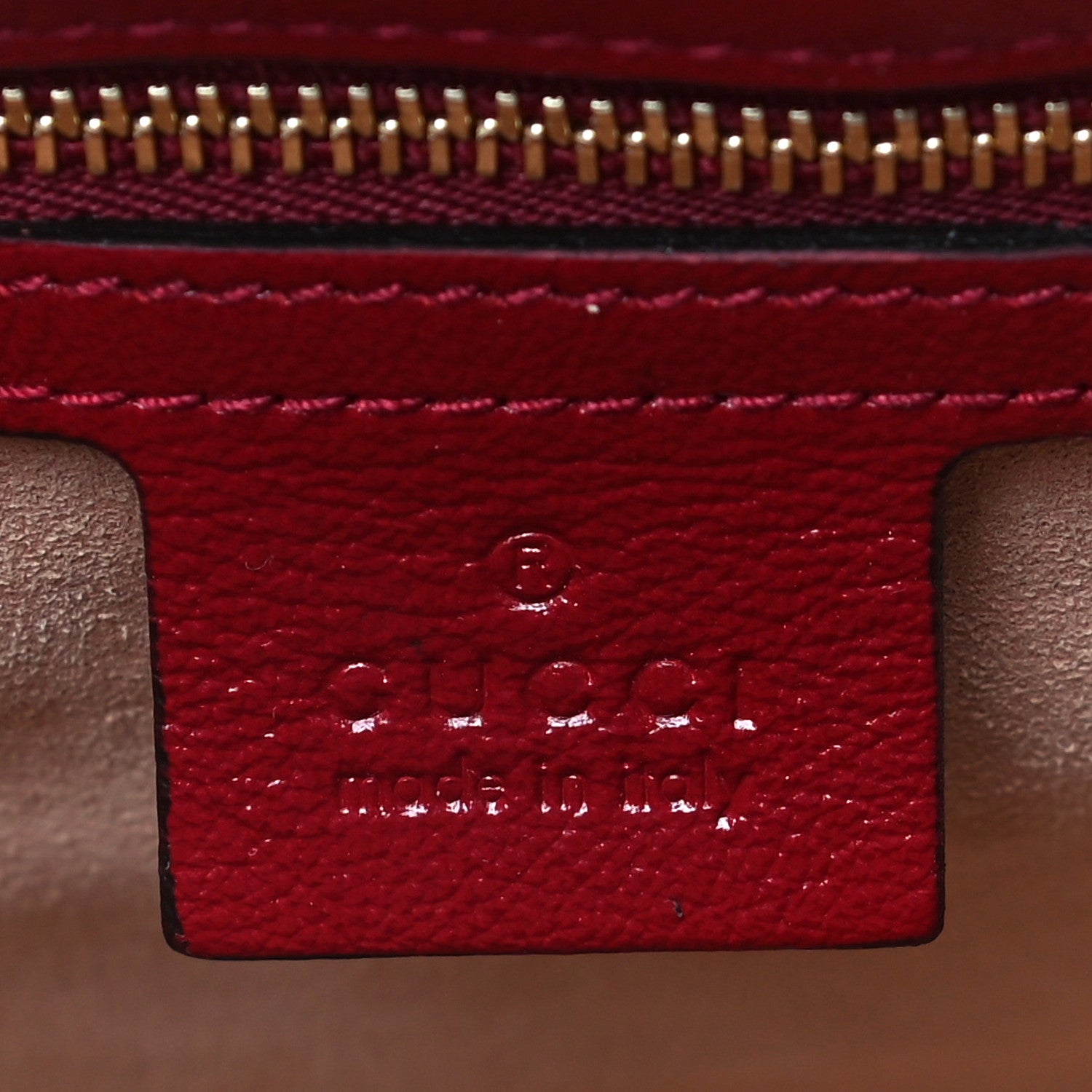 Gucci Monogram Azalea Calfskin Matelasse Diagonal Small GG Marmont Top Handle Shoulder Bag Beige Ebony New Cherry Red 9 of 13