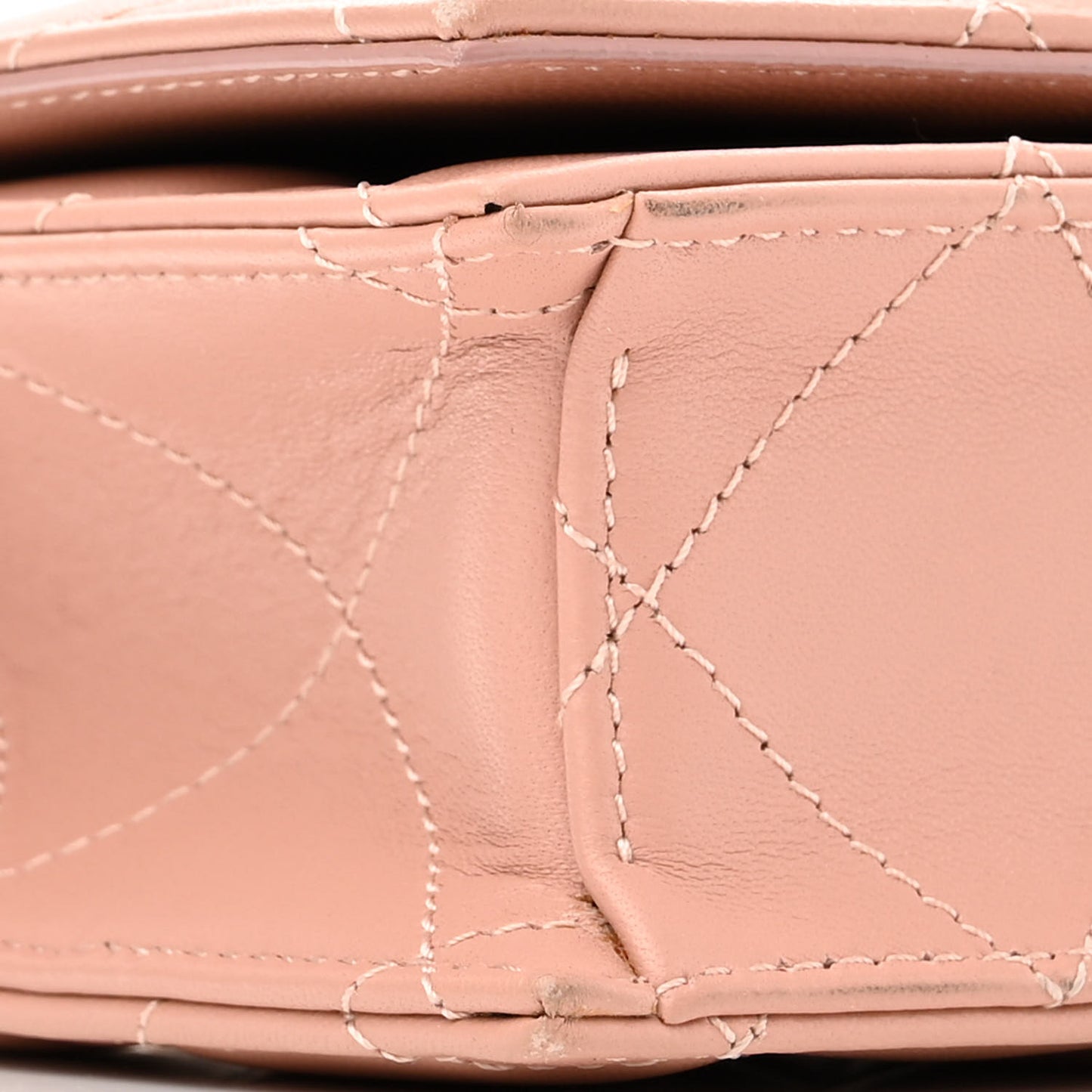 Lambskin Quilted Graffiti Skull Knuckle Crossbody Rose Gold