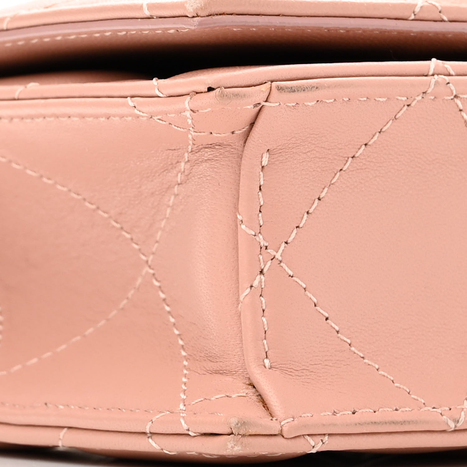 Alexander McQueen Lambskin Quilted Graffiti Skull Knuckle Crossbody Rose Gold 9 of 12