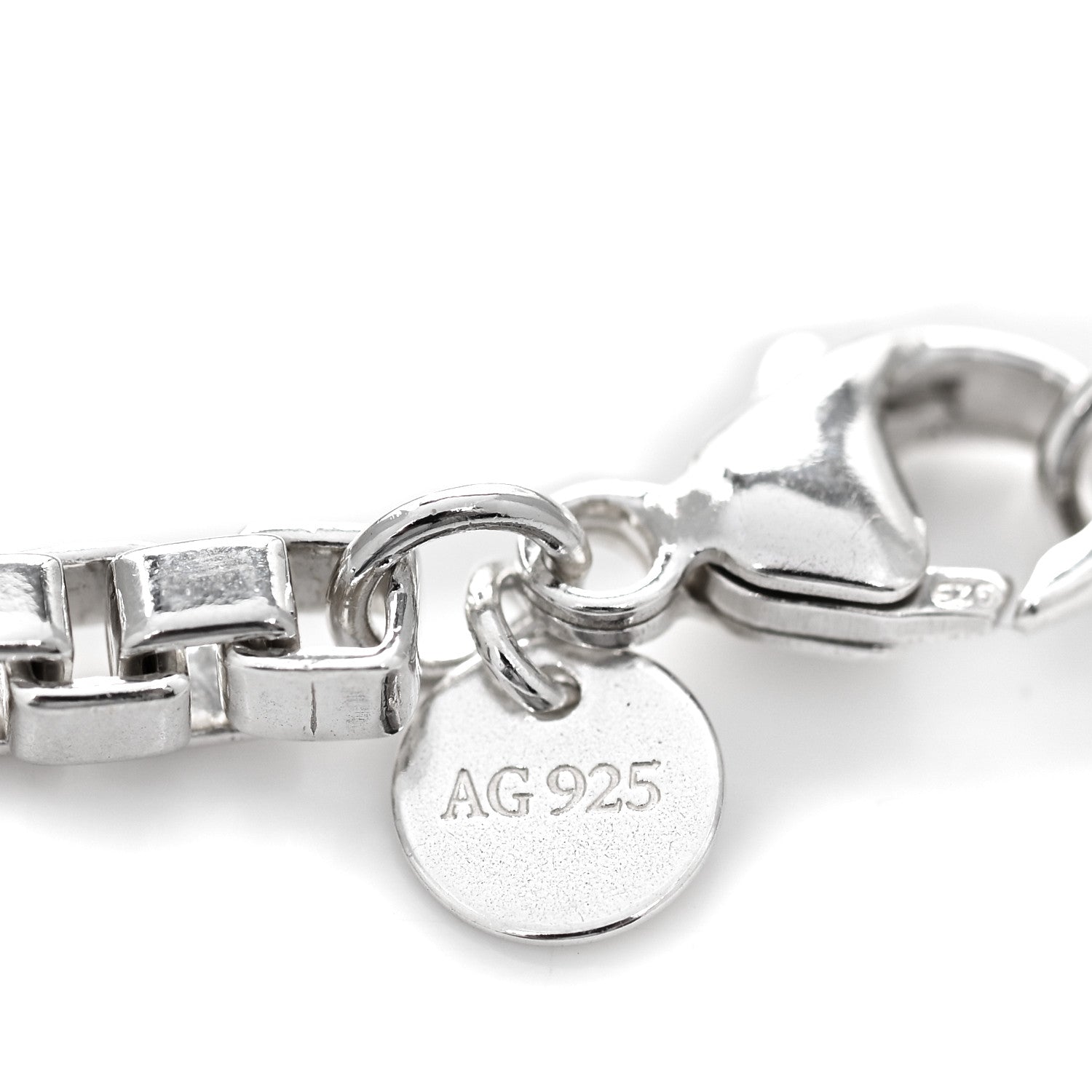 Tiffany Sterling Silver 4mm Venetian Link Bracelet 4 of 4