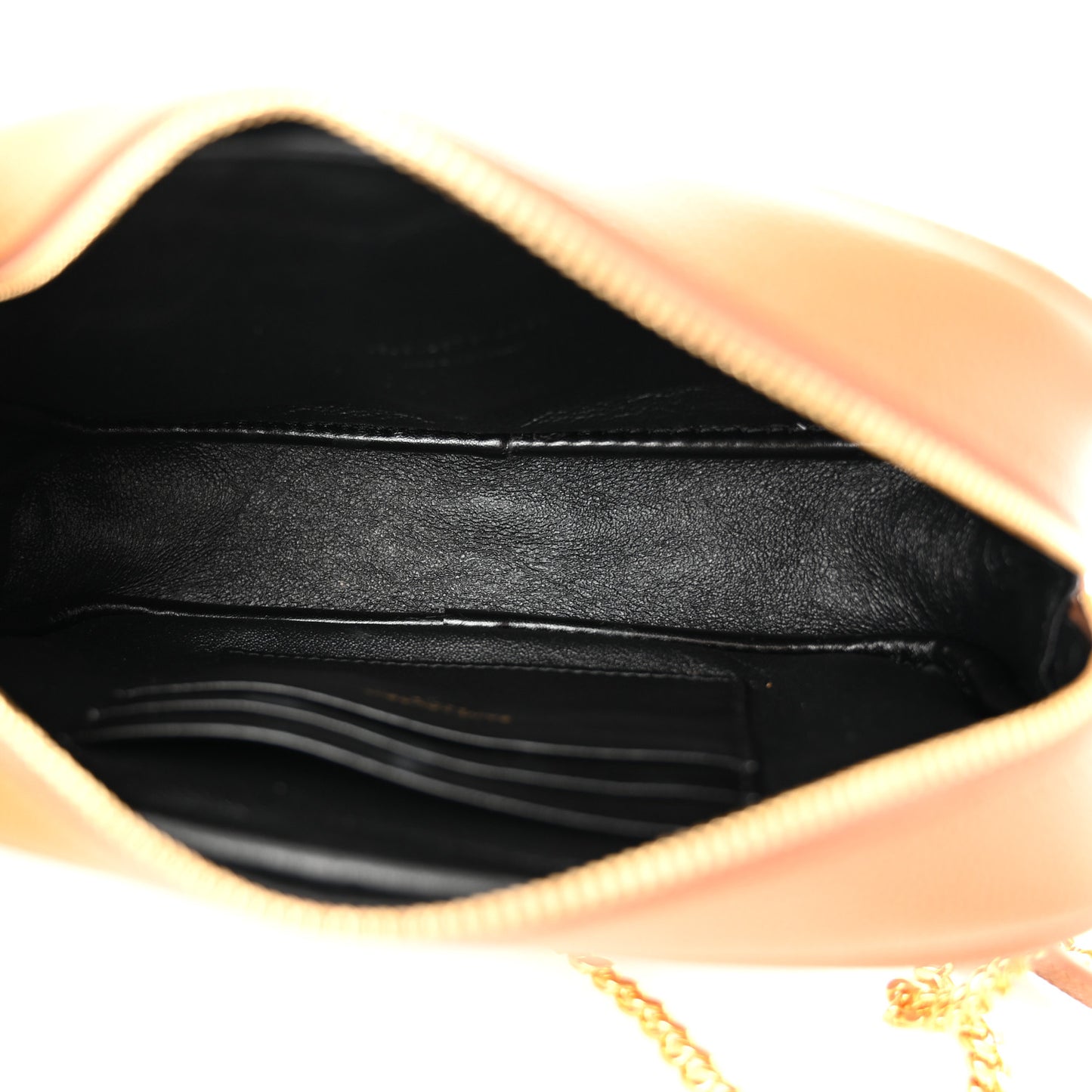 Grain De Poudre Matelasse Monogram Mini Lou Camera Bag Dark Natural