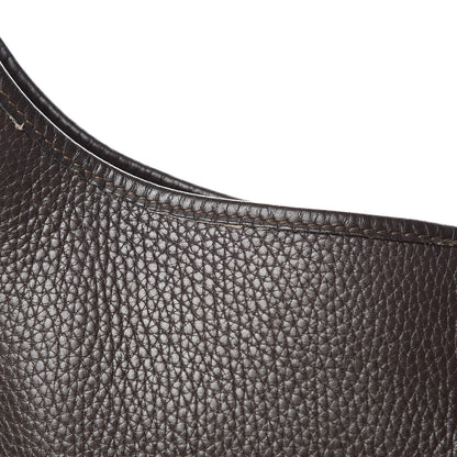 Hermes Taurillon Clemence Evelyne II GM Chocolate 13 of 23