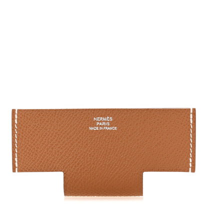 Hermes Epsom H Pocket Card Holder Gold 1 of 8
