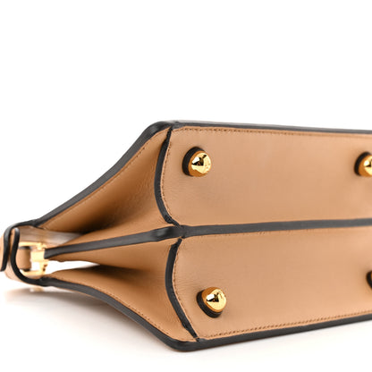 Fendi Shiny Nappa Petite Peekaboo I SEE U Satchel Miele Scuro 9 of 10