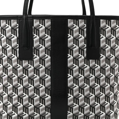 MCM Visetos Small Liz Reversible Shopper Tote Black 12 of 17