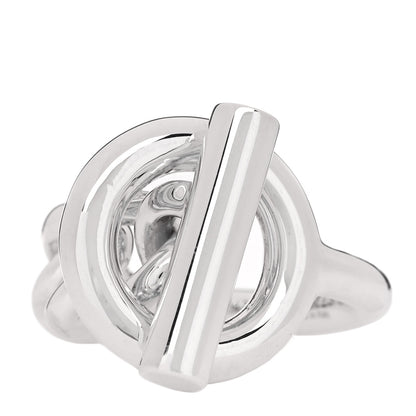 Hermes Sterling Silver GM Croisette Ring 50 5.25 1 of 5