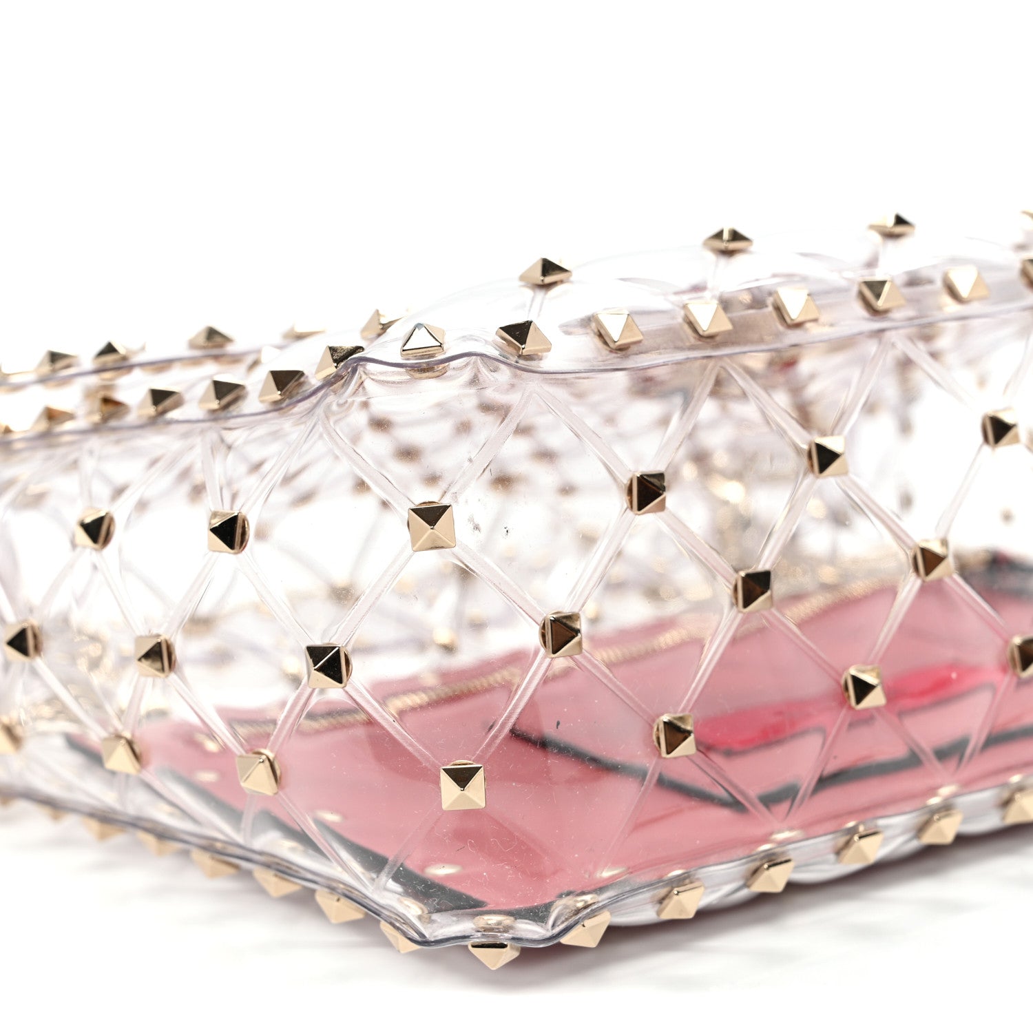 Valentino Garavani PVC Medium Rockstud Spike Shoulder Bag 8 of 9