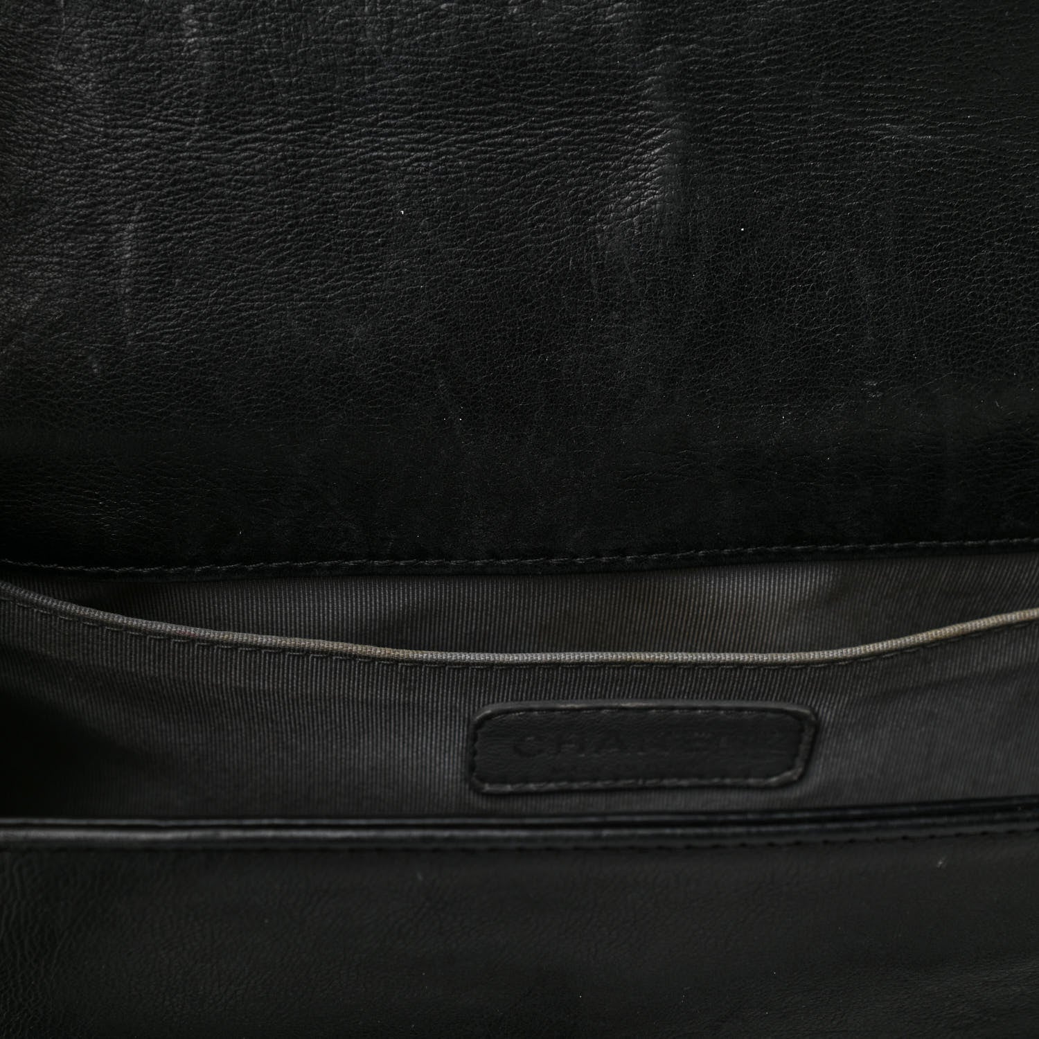 Chanel Calfskin Double Stitch Medium Boy Flap Black 11 of 12