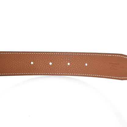 Hermes Box Togo 32mm H Belt 95 Black Gold 6 of 8