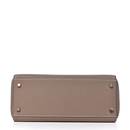 Hermes Togo Kelly Retourne 28 Etoupe 6 of 38