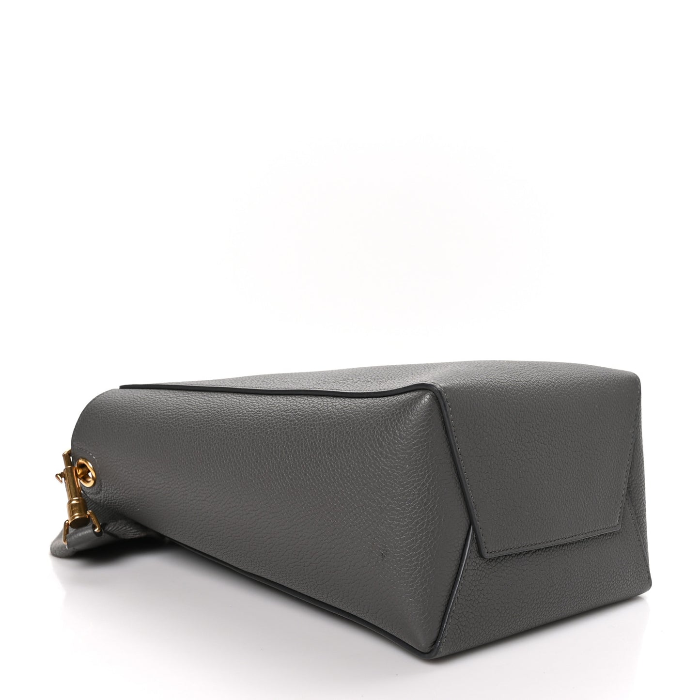 Soft Grained Calfskin Small Sangle Bucket Bag Kohl