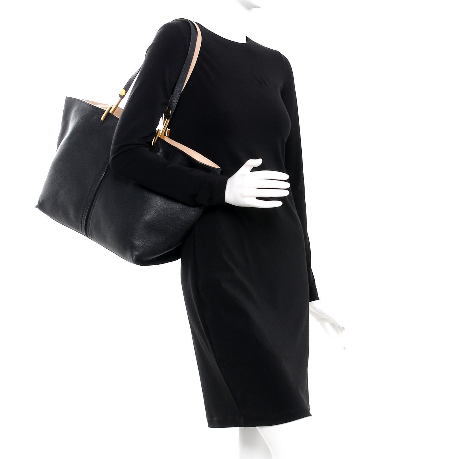 Chloe Grained Lambskin Keri Tote Black 2 of 14