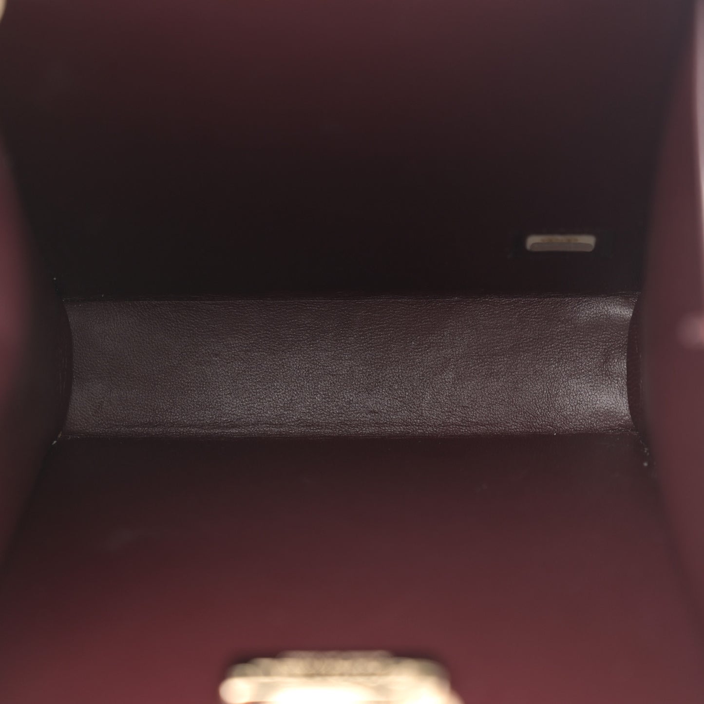 Lambskin Room Card Minaudiere Evening Bag Black Gold