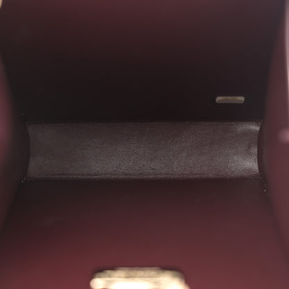 Chanel Lambskin Room Card Minaudiere Evening Bag Black Gold 5 of 11