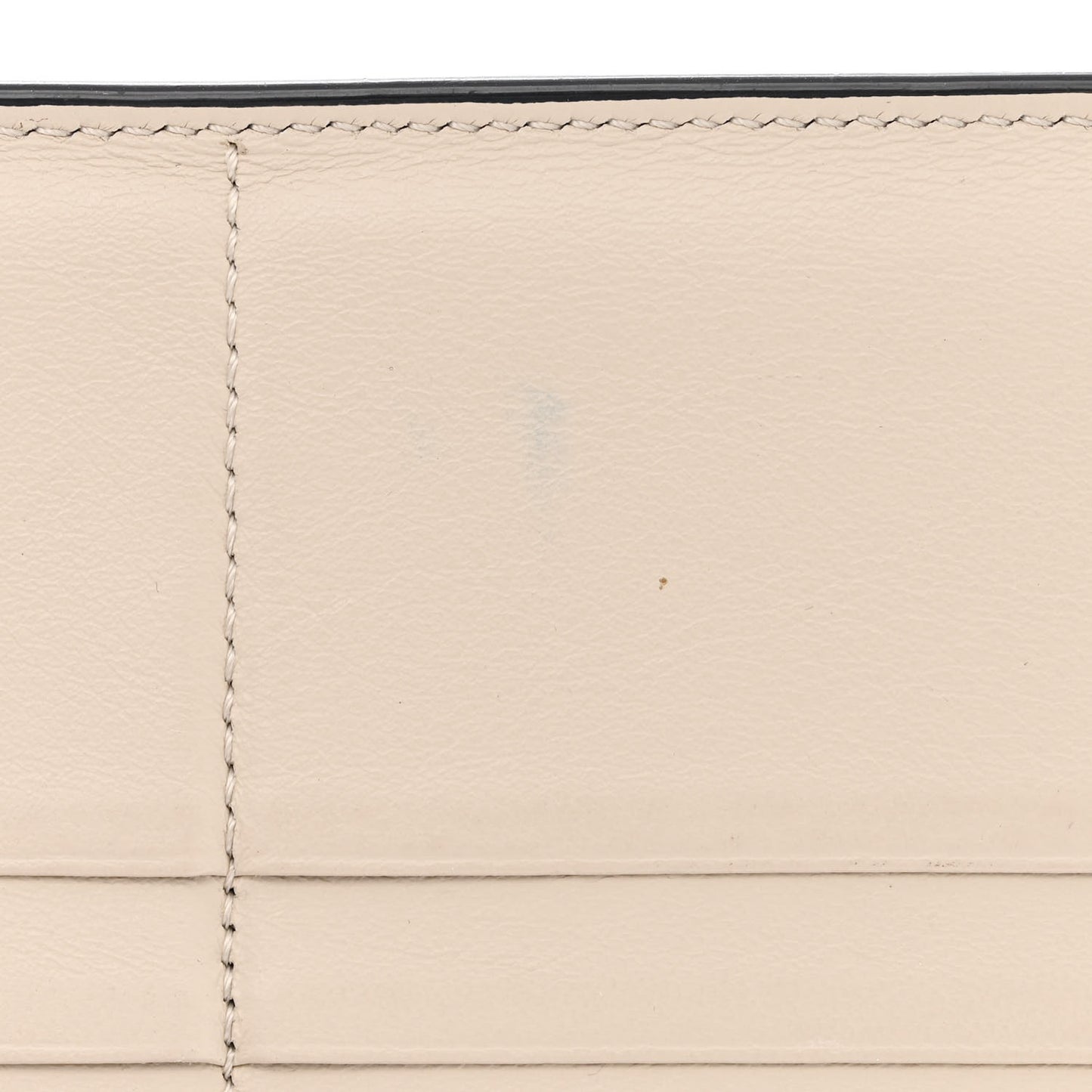 Grained Calfskin Large Multifunction Strap Wallet Black Chalk