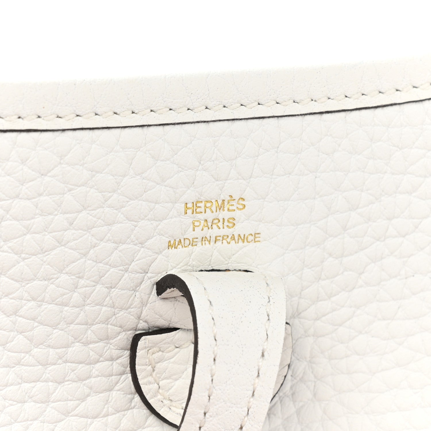 Hermes Taurillon Clemence Amazone Evelyne TPM New White 6 of 9