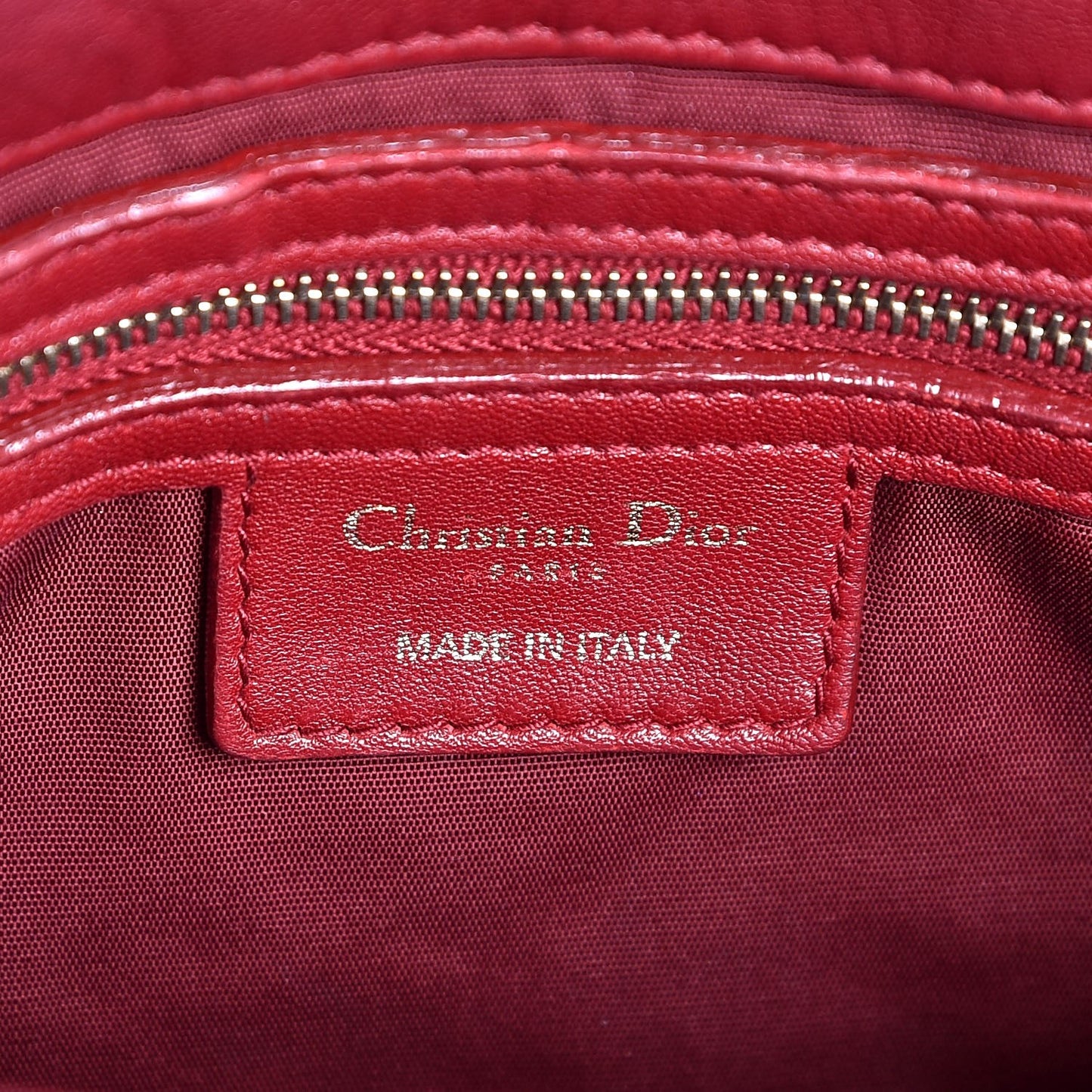 Lambskin Cannage Medium Delidior Flap Red