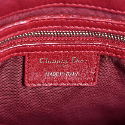 Christian Dior Lambskin Cannage Medium Delidior Flap Red 6 of 11