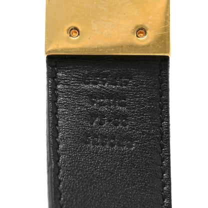 Gucci GG Supreme Monogram Plutone Calfskin Double G Reversible 75 30 Belt Beige Ebony New Acero 6 of 10