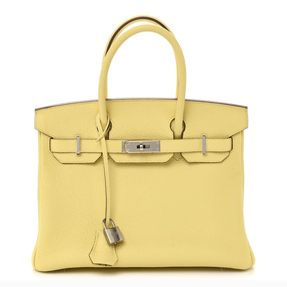 Hermes Togo Birkin 30 Jaune Poussin 1 of 11