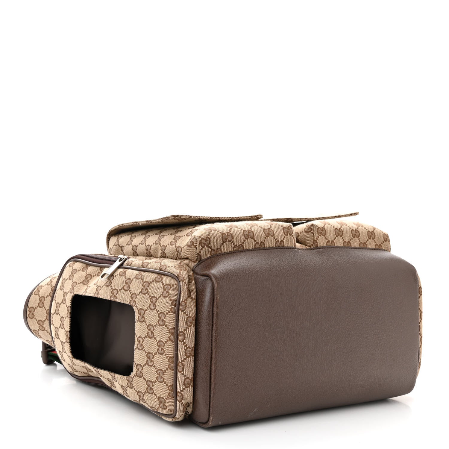 Gucci Monogram Web Medium Diaper Bag Beige Ebony 5 of 14