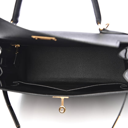 Hermes Epsom Kelly Sellier 28 Black 6 of 42