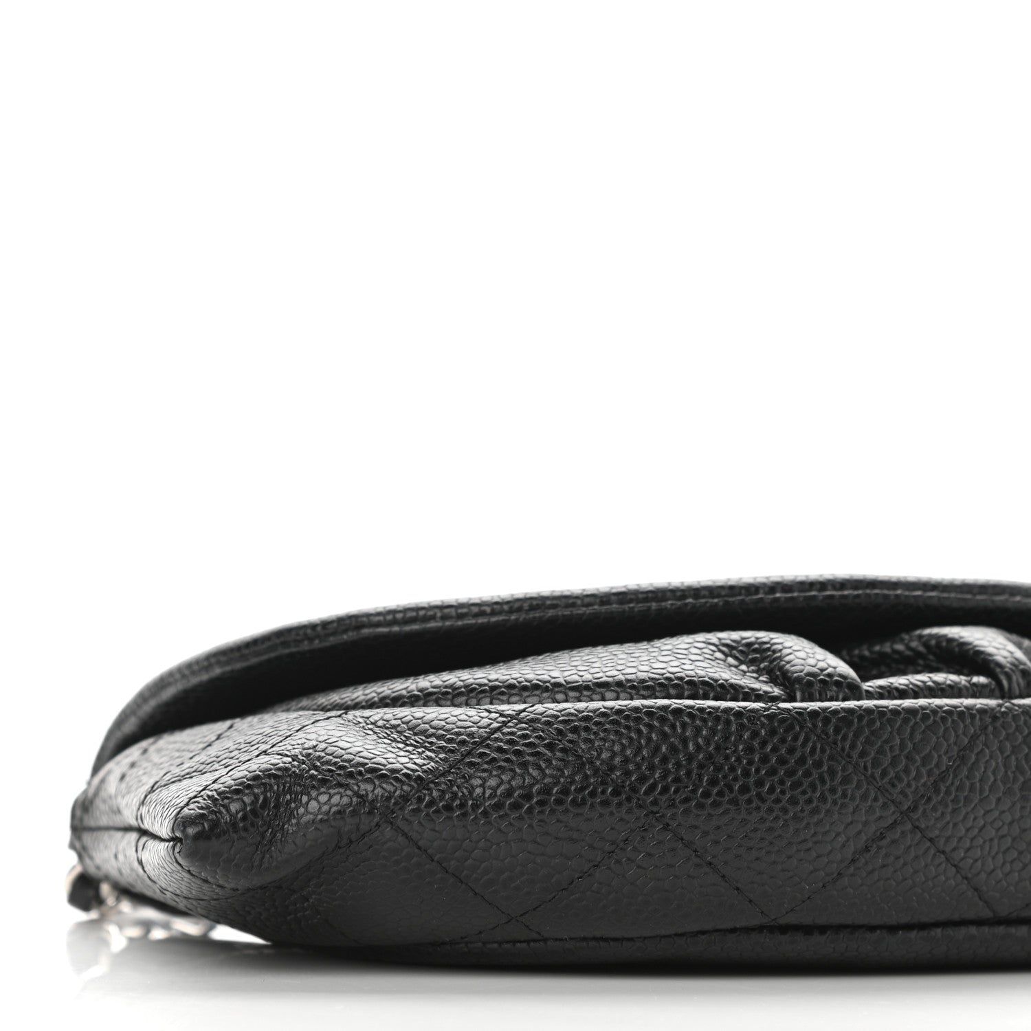 Chanel Caviar Half Moon Wallet On Chain WOC Black 19 of 22