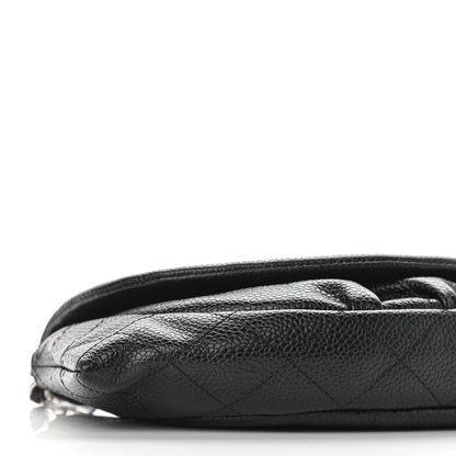Chanel Caviar Half Moon Wallet On Chain WOC Black 19 of 22