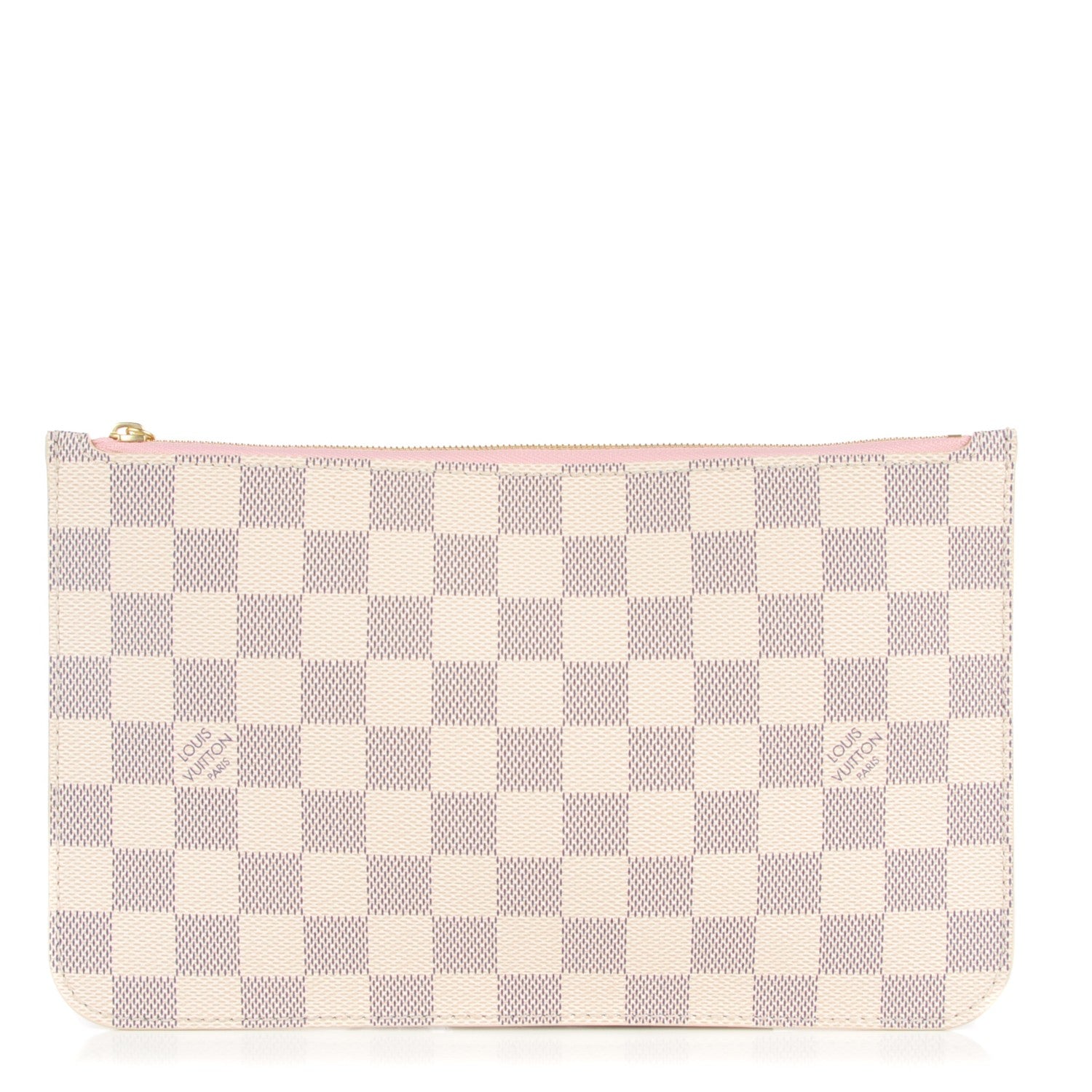 Louis Vuitton Damier Azur Neverfull MM GM Pochette Rose Ballerine 1 of 7
