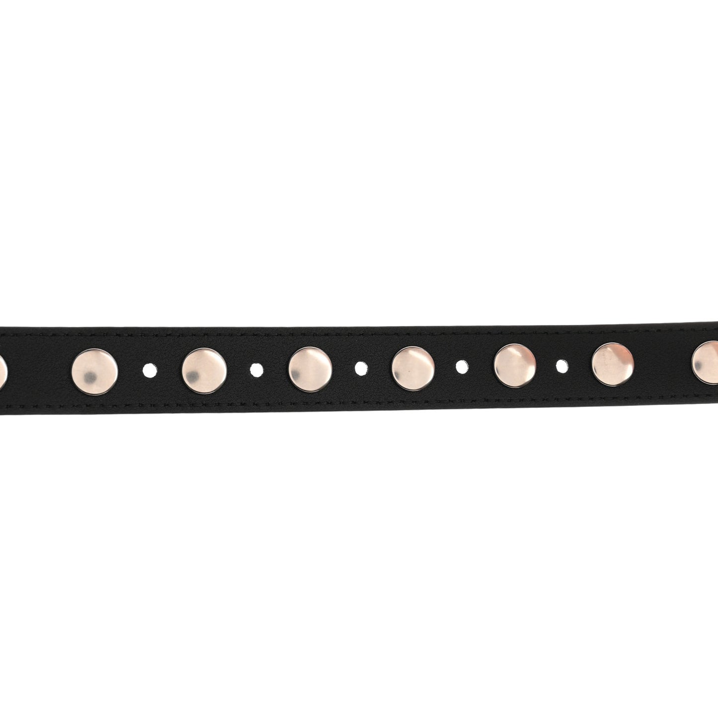 Calfskin Slim Studded Belt 80 32 Black