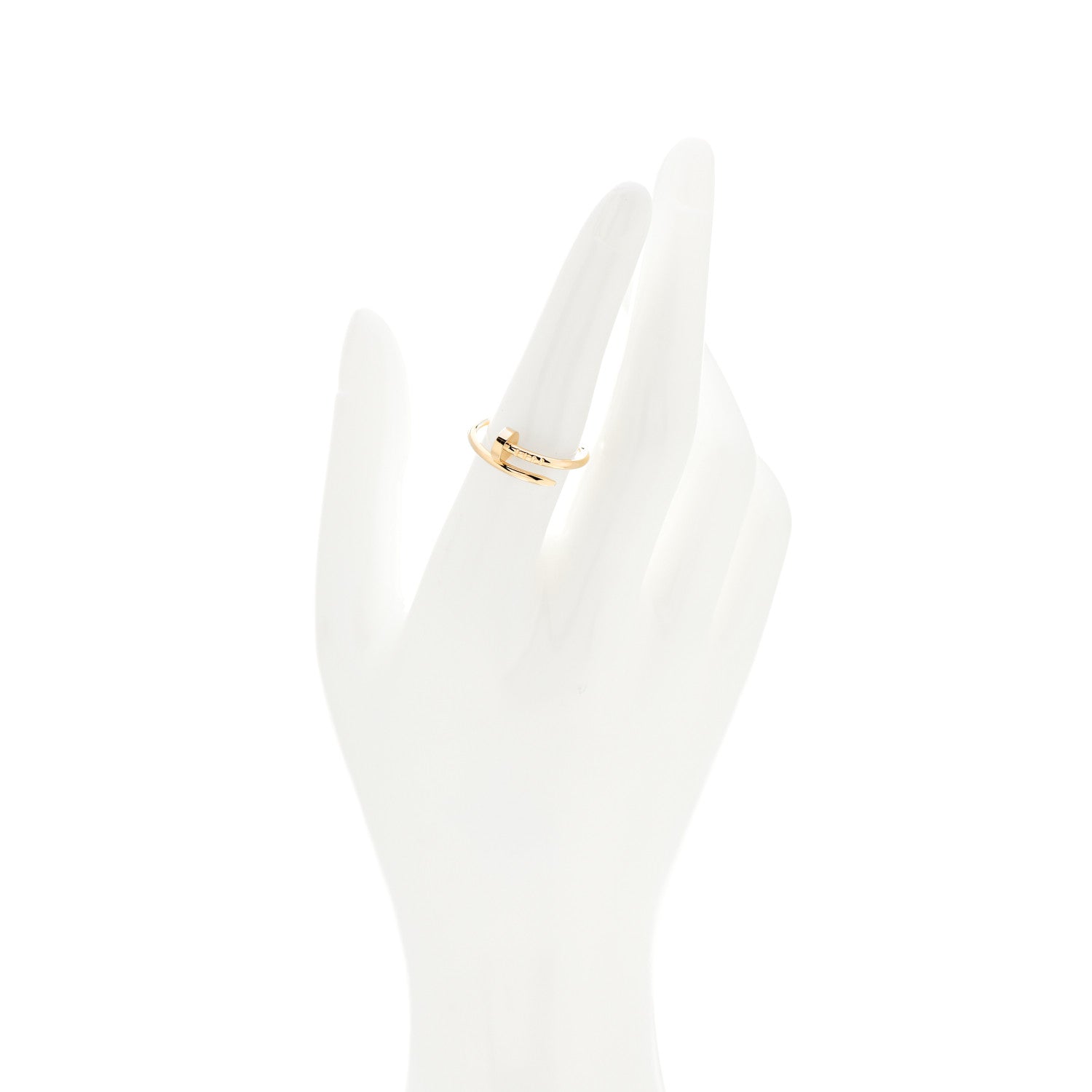 Cartier 18K Yellow Gold Small Juste Un Clou Ring 54 6.75 2 of 5