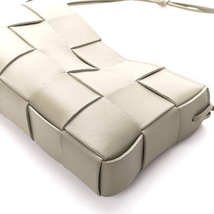 Bottega Veneta Calfskin Maxi Intrecciato Cassette Pouch On Strap Travertine 11 of 11