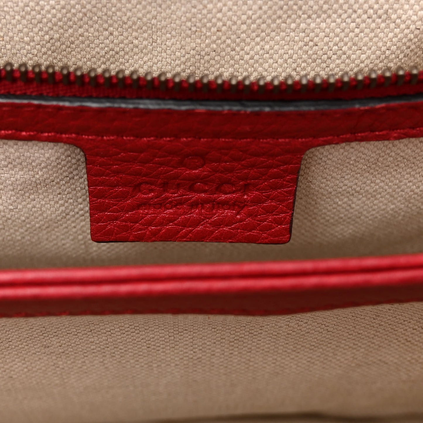 Cellarius Calfskin GG Marmont Shoulder Bag Vulcanic Red