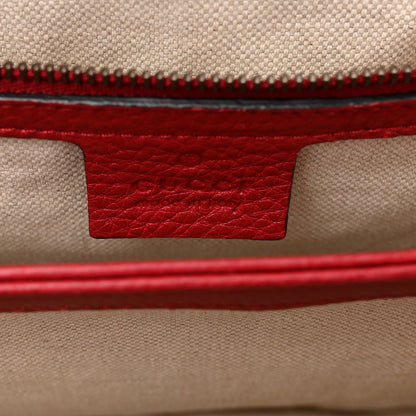 Gucci Cellarius Calfskin GG Marmont Shoulder Bag Vulcanic Red 6 of 11