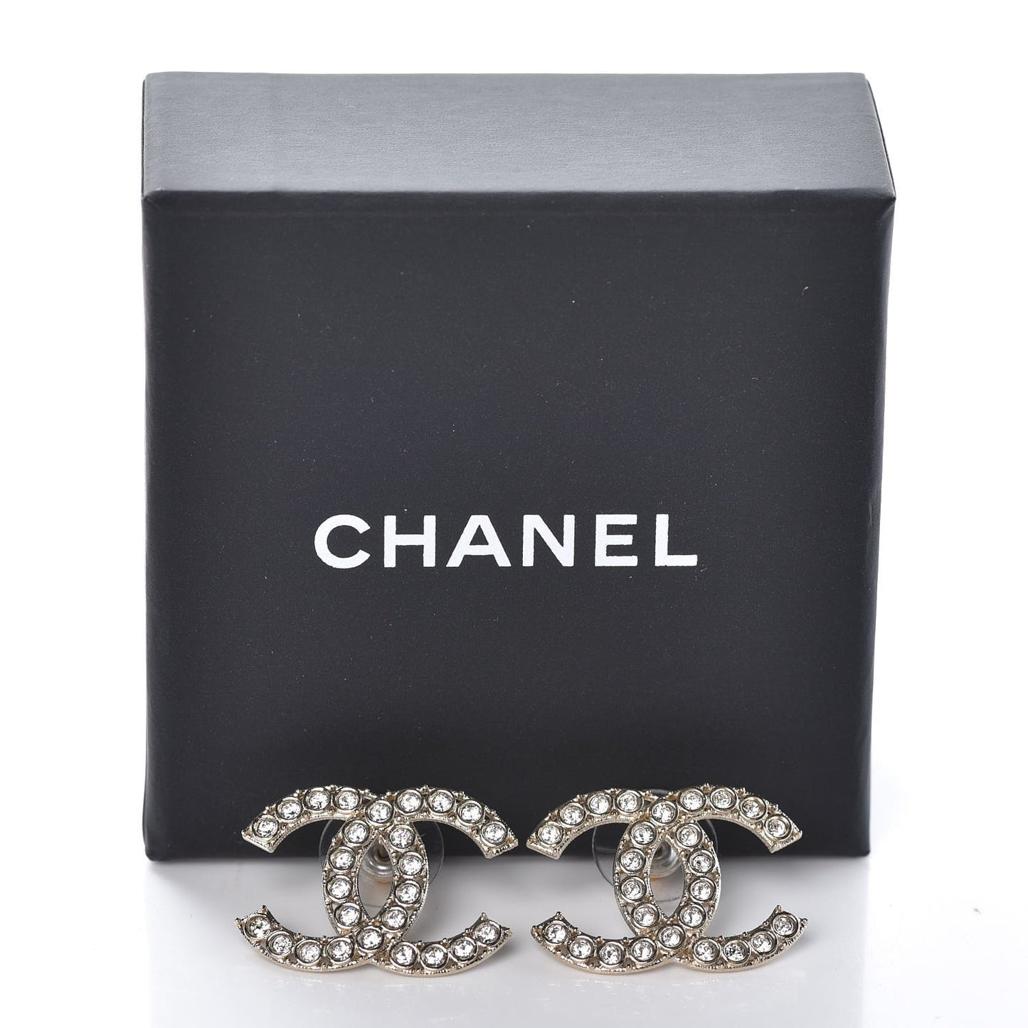 Crystal CC Earrings Gold
