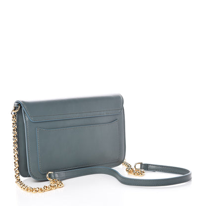 Chloe Calfskin Suede C Clutch With Chain Cloudy Blue 3 of 7