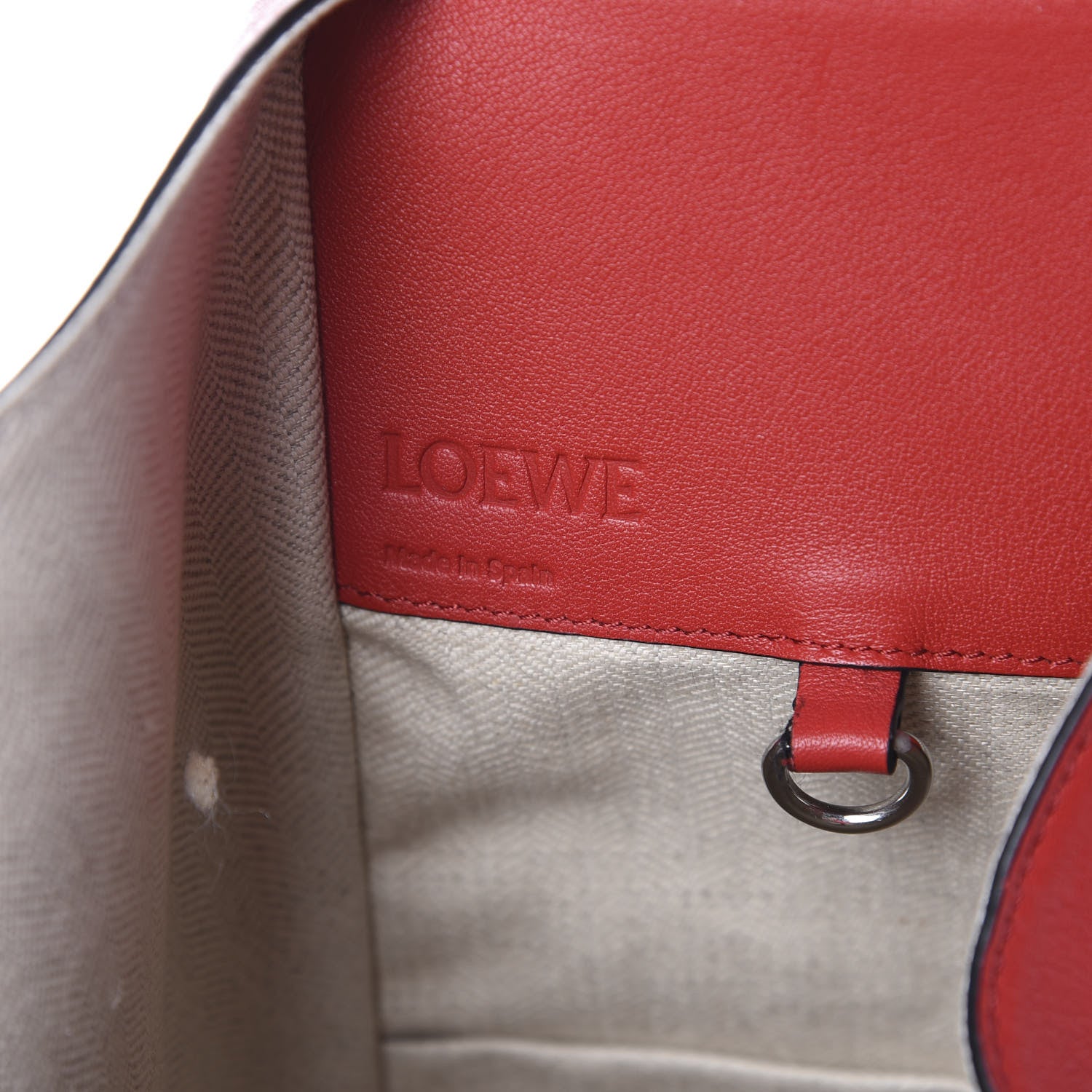 Loewe Calfskin Medium Hammock Shoulder Bag Scarlet Red 6 of 9