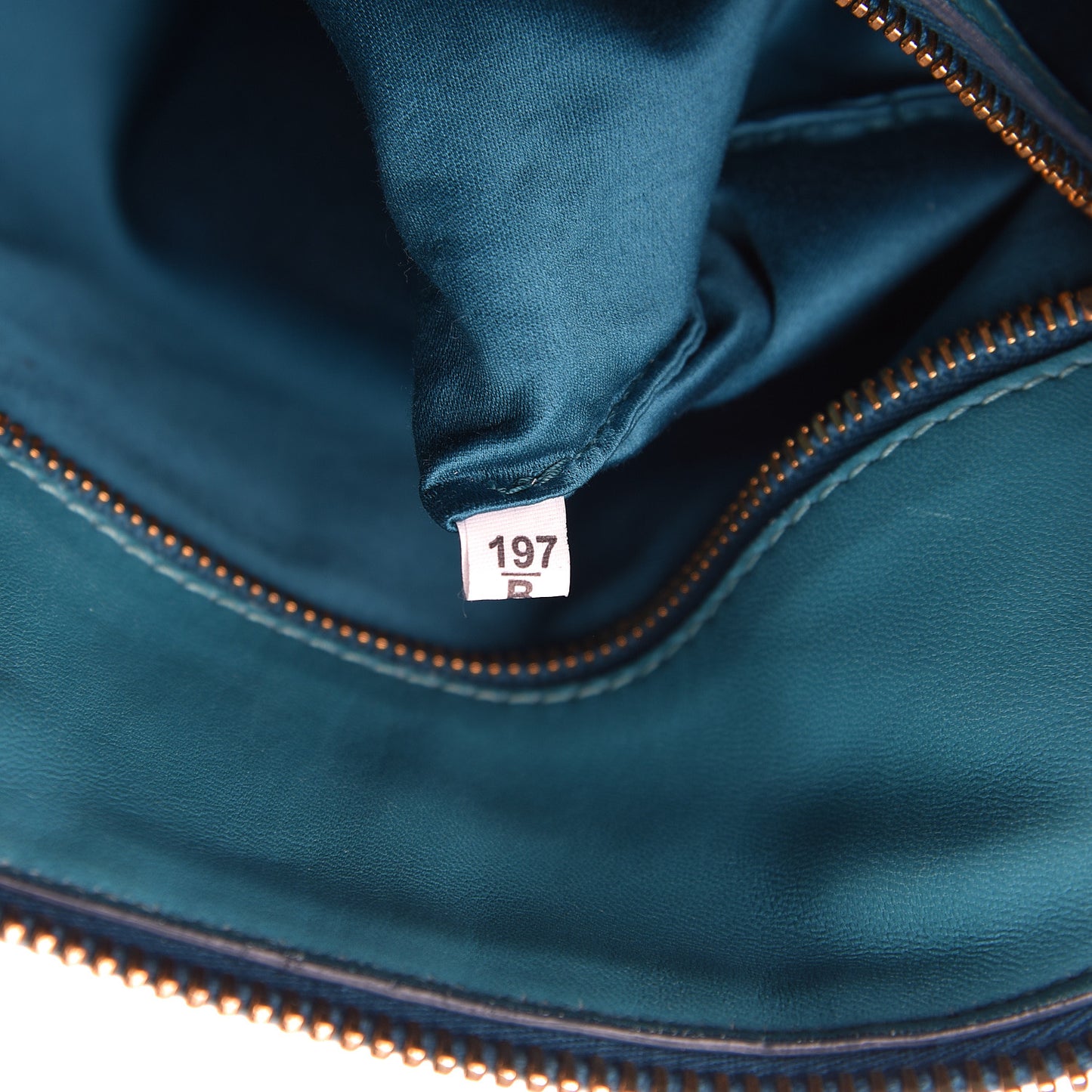Nappa Matelasse Zip Tote Turchese