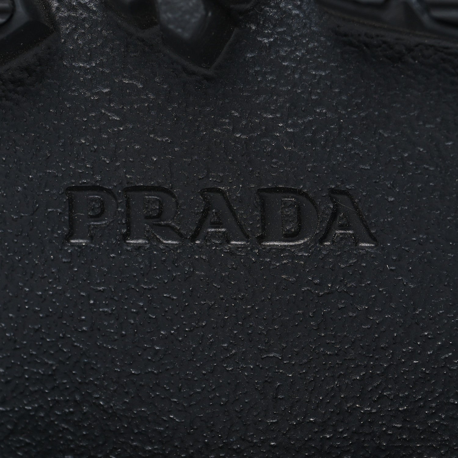 Prada Spazzolato Rois Nylon Metal Triangle Logo Monolith Pouch Pocket 55mm Boots 37.5 Black 8 of 9