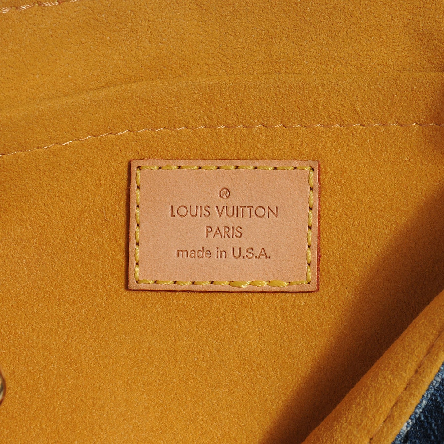 Monogram Denim Mini Pleaty Blue
