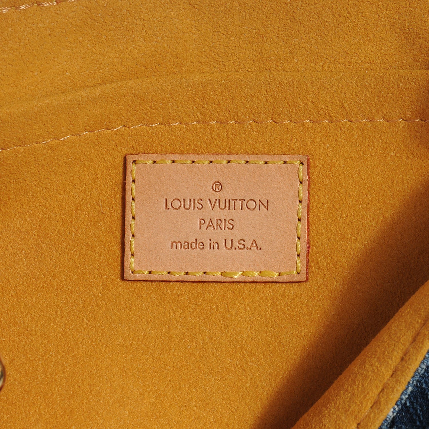 Louis Vuitton Monogram Denim Mini Pleaty Blue 6 of 7